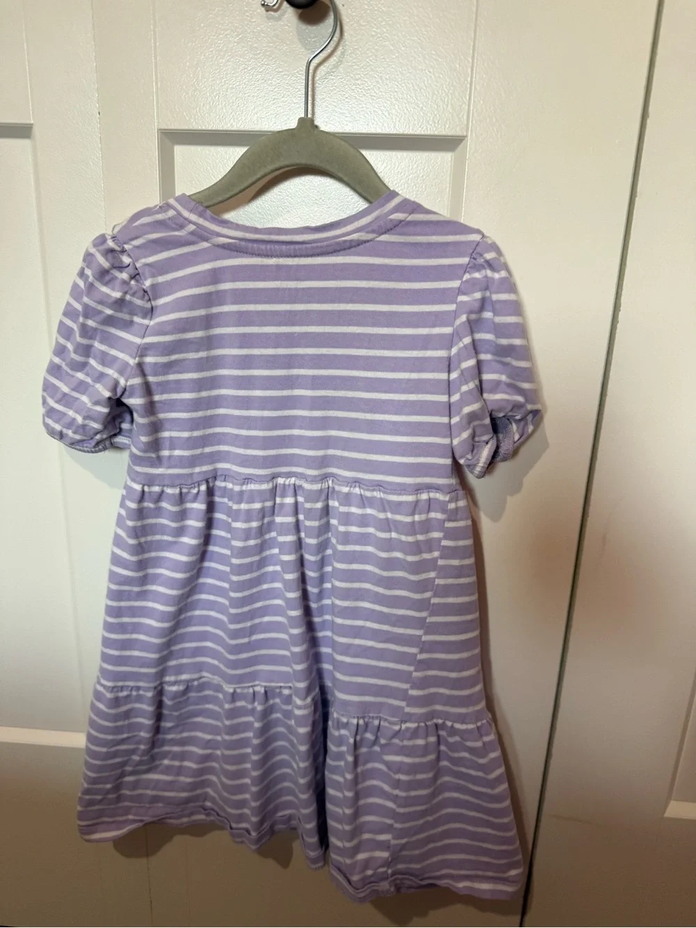GAP Kids Purple & White Striped Dress